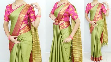 Beautiful Simple saree draping Tips & Tricks For Beginners| Easy & perfect way to saree wearing