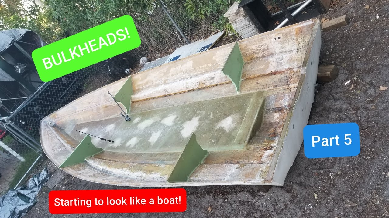 DIY Fiberglass boat build (bulkheads) Part 5 YouTube