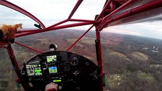 Kitfox Express 2 turn spin and flying around the patch.