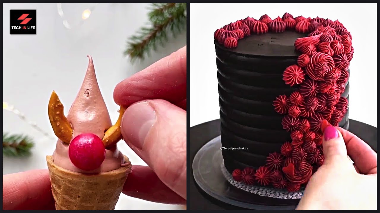 Top 10 Simple Cake Decoration at Home Beautiful Christmas Cake
