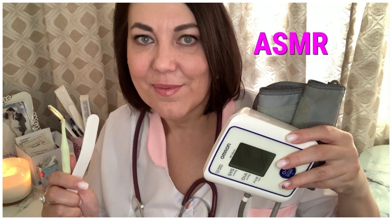 ASMR Ролевая ИГРА👩🏻⚕️СЕМЕЙНЫЙ ДОКТОР ПРОВЕРИТ ВАШЕ ЗДОРОВЬЕ, СЛУХ И ЗРЕНИЕ🔦