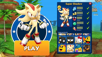 Sonic Dash- Super Shadow New Event Character Unlocked & Fully Upgraded defeat All Bosses Zazz Eggman