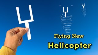 new paper helicopter flying, toy helicopter making, best paper flying helicopter, paper toy, new toy
