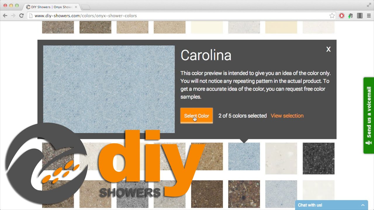 How To Order Onyx Collection Sample Chips From Diy Showers Youtube