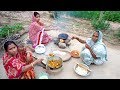 Bangali Favorite Fulko Luchi and Chicken prepared by Grandmother | Village Style Luchi & Chicken