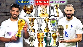 Karim Benzema Vs Luis Suárez All Trophies and Awards • TF FOOTBALL • FIFA World Cup La Liga UCL Etc
