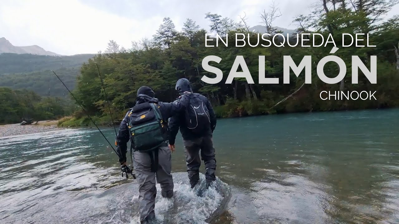 EN BÚSQUEDA DEL SALMÓN CHINOOK. Pesca en El Chaltén, Patagonia Fish Finder