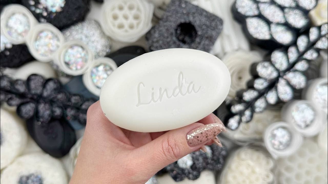 Relaxing ASMR Soap Art: Crushing Colorful Soap, Cutting cubes, and Creating with Glitter and Foam!