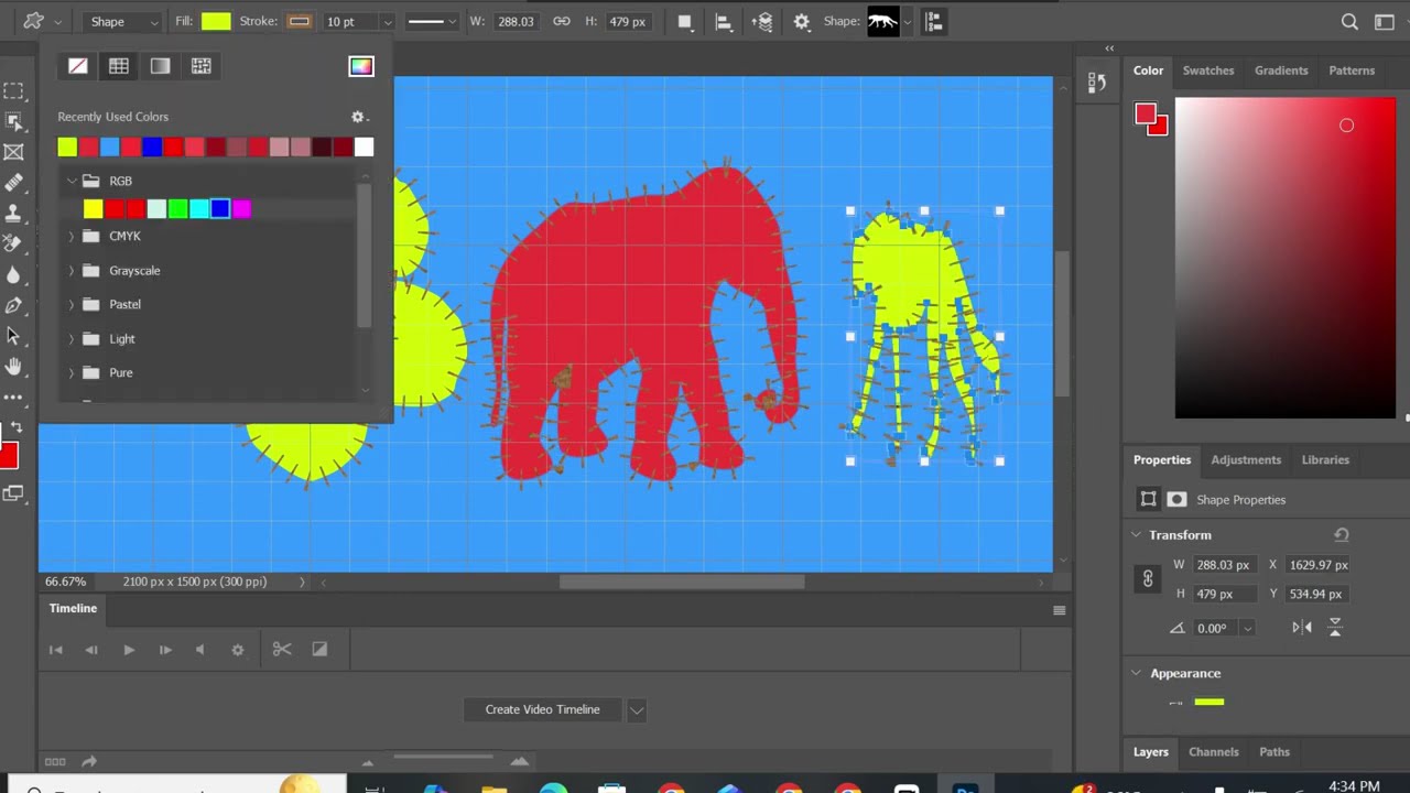 Create Gradient Shapes Using Shape Tools in Adobe Photoshop