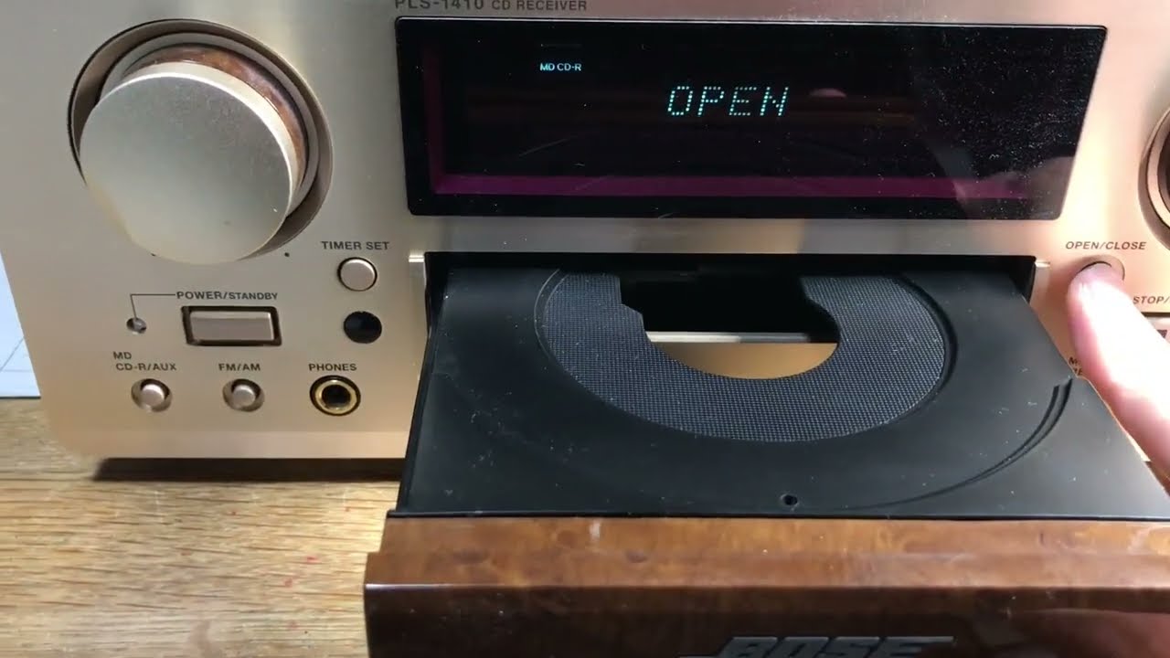 BOSE PLS-1410 トレイが開かない 家電修理 - YouTube