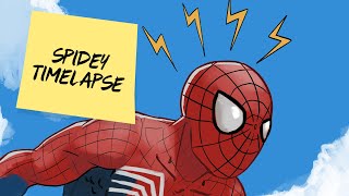Spiderman Timelapse [Procreate]