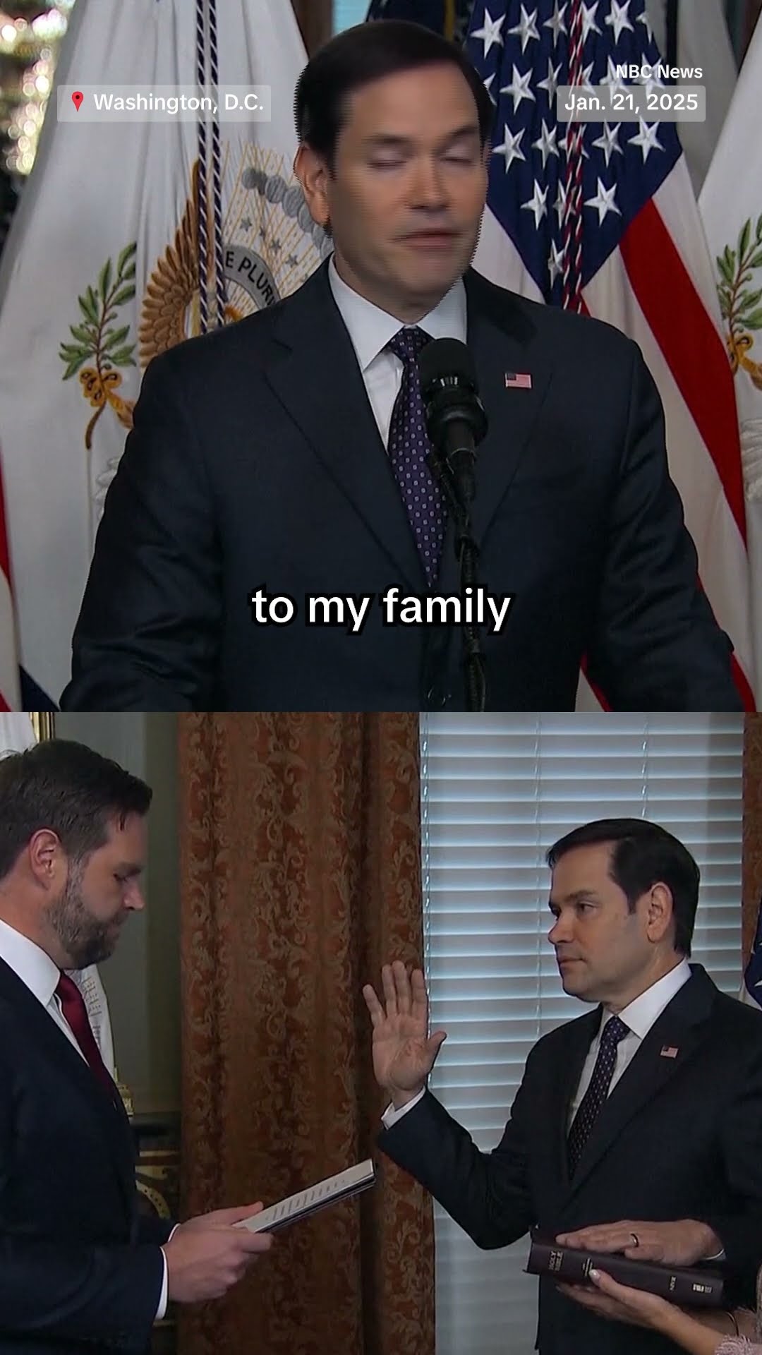 Marco Rubio sworn in as first Latino U.S. Secretary of State