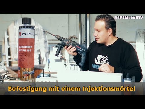 Verbundmörtel Montage - Geländerbefestigung - #JPSMetallTV Folge 3