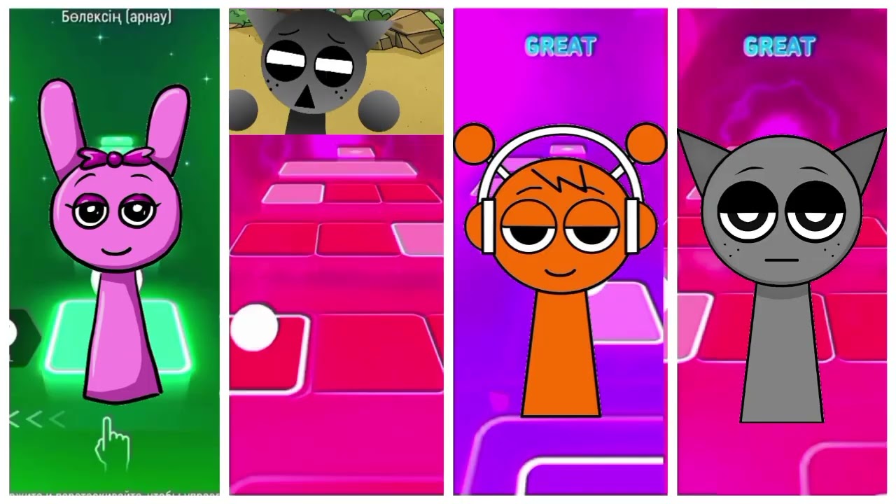 SPRUNKI Incredibox - Coffin Dance Song (COVER) Tiles hop