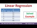 Master Linear Regression with a Step-by-Step Numerical Example 📊