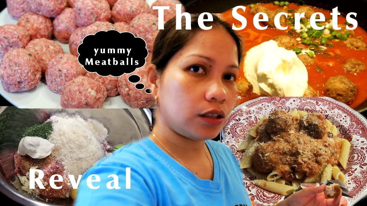 THE SECRET RECIPE OF A YUMMY MEATBALLS | Super Marie - YouTube