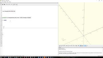 Openscad : pointy and rounded isosceles triangle