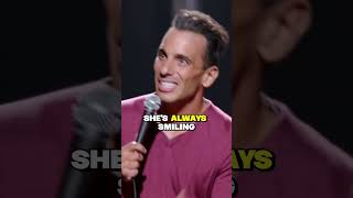 My wife is from the south she's always smiling | Sebastian Maniscalco #shorts