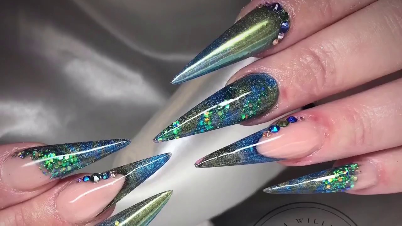 Stiletto Acrylic Nails Design Nail Art You Stiletto Acrylic Nails Design Nail Art