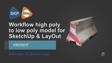 Workflow high poly model to low poly model in Blender