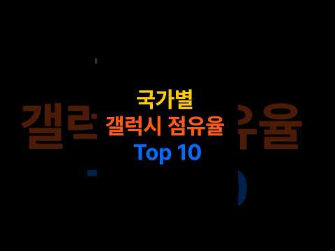 국가별 갤럭시 점유율 TOP 10
