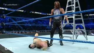 AJ styles vs James ellsworth WWE championship ladder match smackdown live Hd