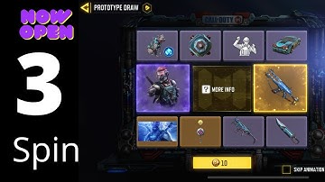 PROTOTYPE DRAW || 3 SPIN TRY || CALL OF DUTY MOBILE DRAW OPENING || CODM