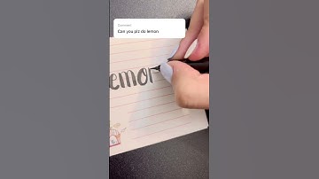 ✨Drawing names in calligraphy✨ (Lemon) #shorts #viral #art #calligraphy #drawing #writing
