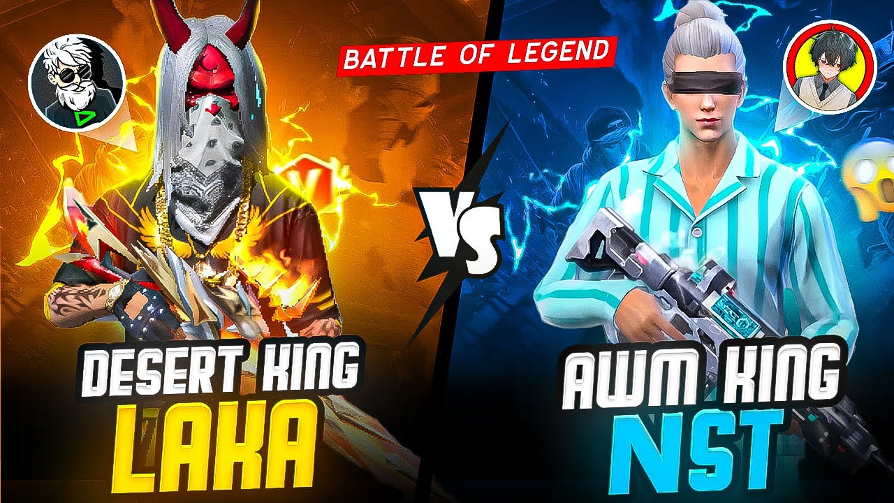 LAKA GAMER VS @nstwinsff 😱 1 VS 1 BATTLE OF LEGENDS - GARENA FREE FIRE