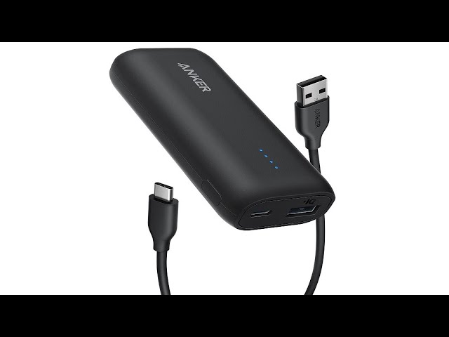 Anker PowerCore 5K 321 Power Bank/Portable Charger, 5,000mAh, 12W, USB-C &  USB-A Port 