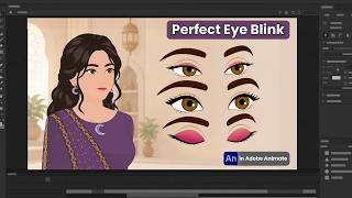 Perfect Eye Blink Animation in Adobe Animate | Beginner Tutorial