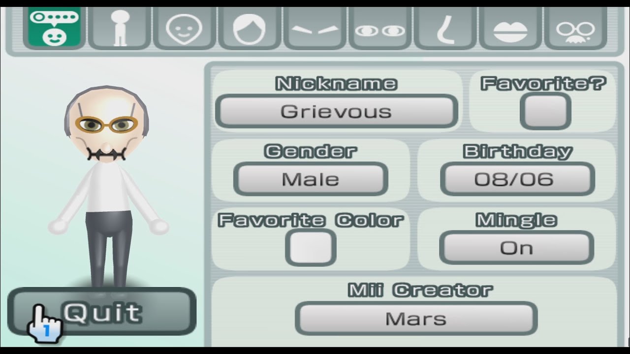 Miiさん　追加オプション　登り棒 General Grievous - Star Wars - Mii 2542 - YouTube