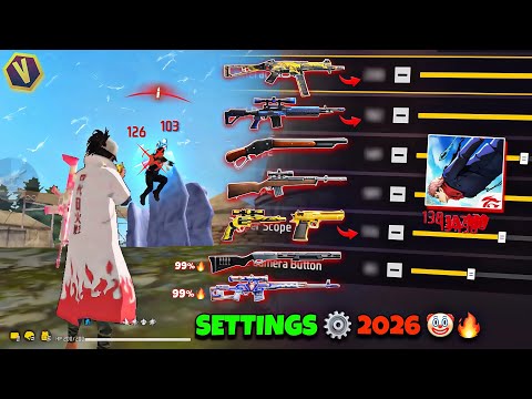 Настройки хедшота в Free Fire 2026 Лучшие настройки чувствительности Чувствительность Н 