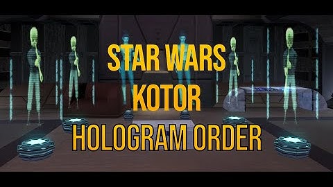 KoTOR Taris | hologram order | the twisted rancor trio puzzle | Star Wars