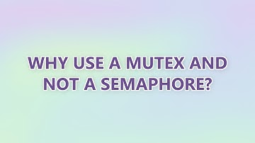 Why use a mutex and not a semaphore? (3 SOLUTIONS!!)