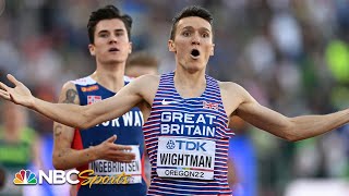 ⁣SHOCKING UPSET: Wightman snatches 1500 gold from Ingebrigtsen at Worlds in final lap | NBC Sports