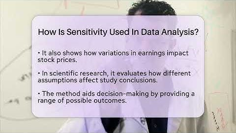 How Is Sensitivity Used In Data Analysis? - The Friendly Statistician