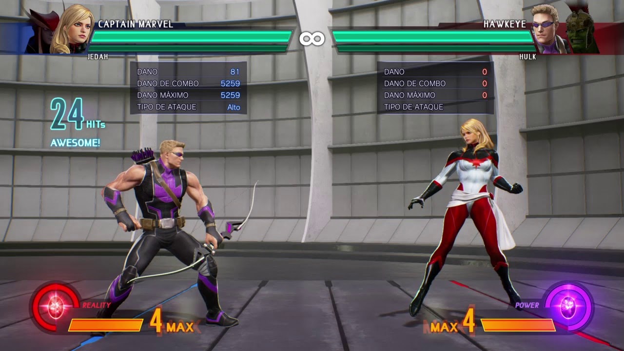 MvCi Captain Marvel Optimized BnBs #2 50% Meterless by ThiagoKain