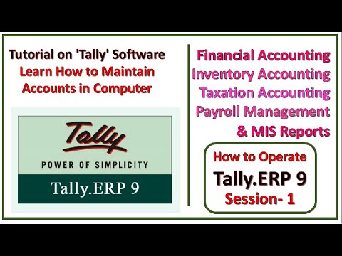 Session- 1 on Tally.ERP 9 by Tally Institute of Learning (Tally Academy ...