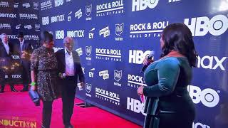 Black Godfather Clarence Avant - Rock &amp; Roll Hall Fame Inductee 2021 red carpet