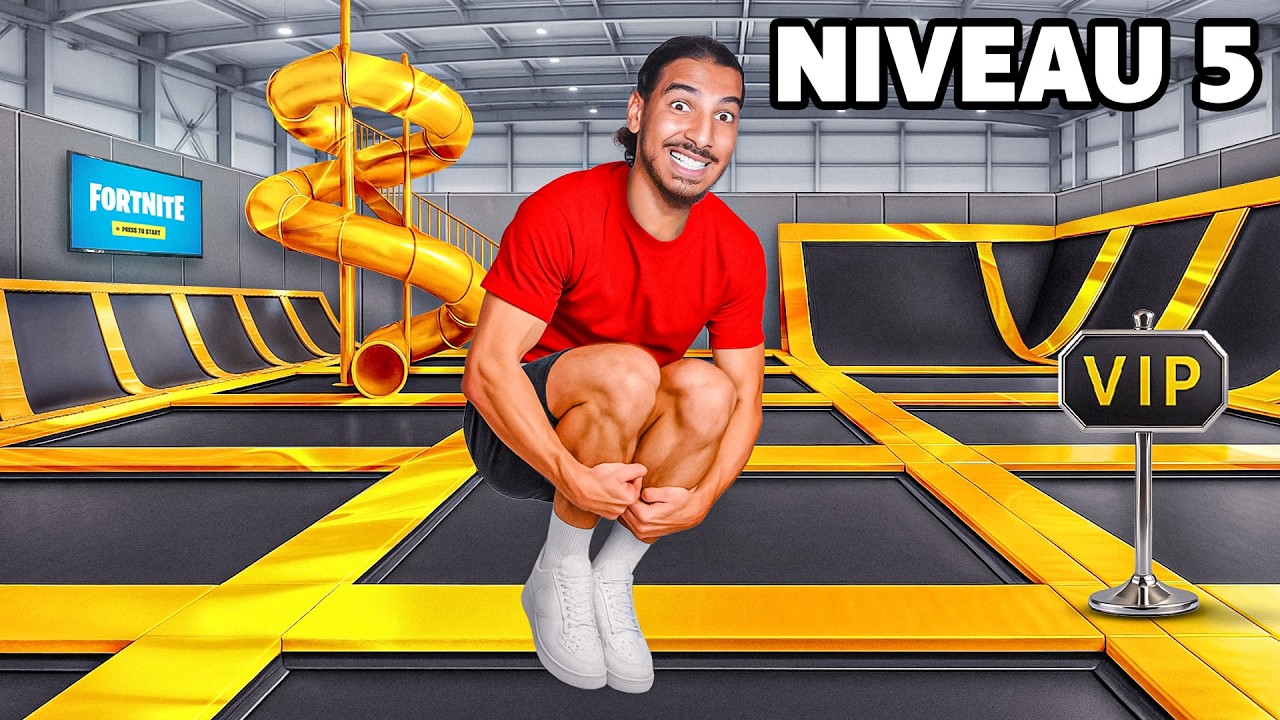 Я попробовал 5 уровней батутного парка