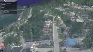 Juneau, AK LiDAR visualization in osgEarth