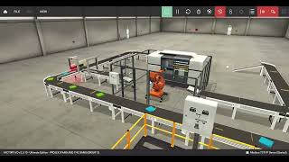 Closed Loop Manufacturing Cell Using Programmable Logic Controller and Factory I/O