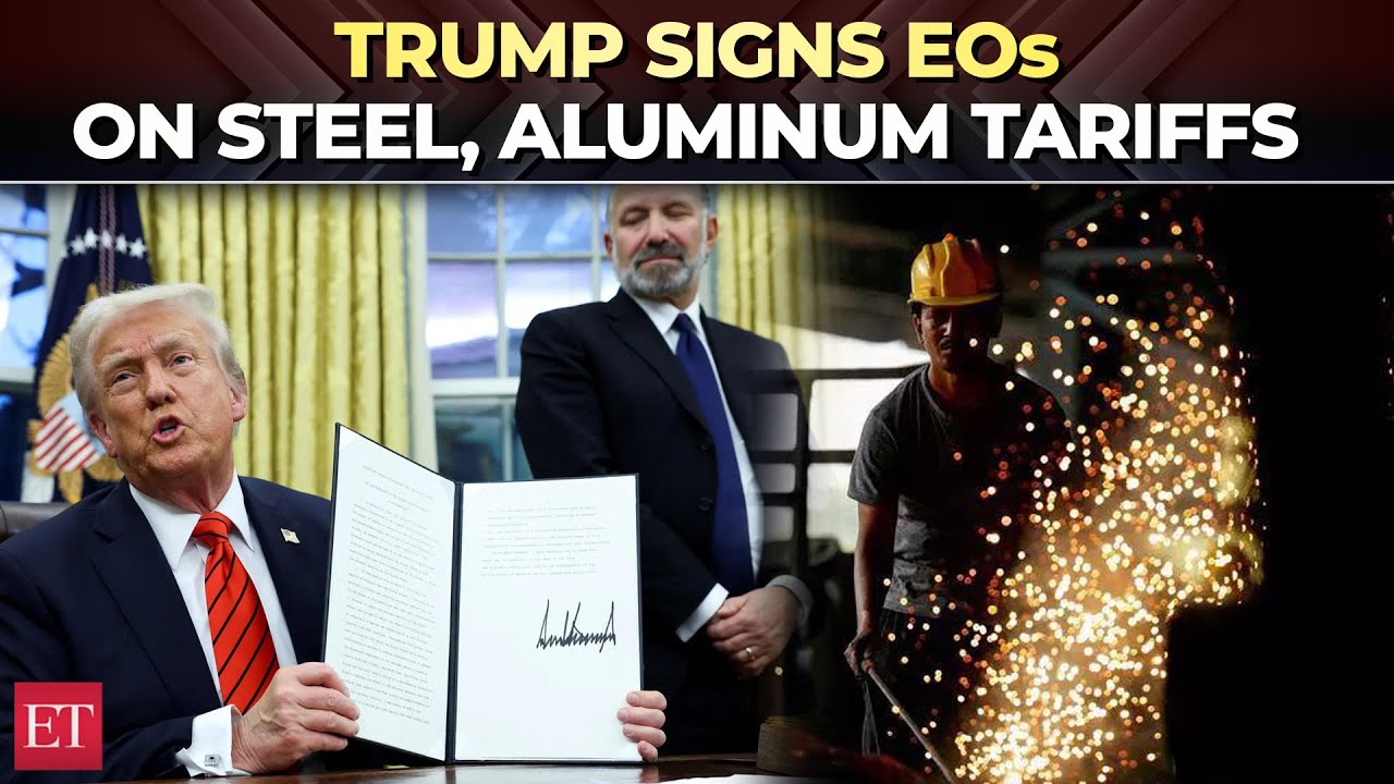 Trump signs executive order to impose 25% tariffs on steel and aluminum ...