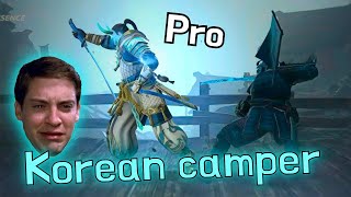 This Korean guy has done diploma in Camping 🤡 Pro Camping + Spamming skills || Shadow Fight 4 Arena
