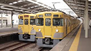 西武鉄道2000系2403F+2517F 小川駅発車