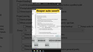 Reaper auto save