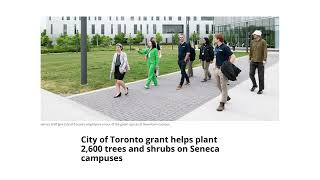 Seneca College commitment to Corporate Social Responsibility.