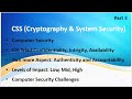 CSS Video 3: Computer Security, CIA Triad, Authenticity &amp; Accountability, Impact Levels, Challenges