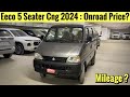 All new maruti eeco 5 seater cng 2024  detailed walkaround review mileage  onroad price 